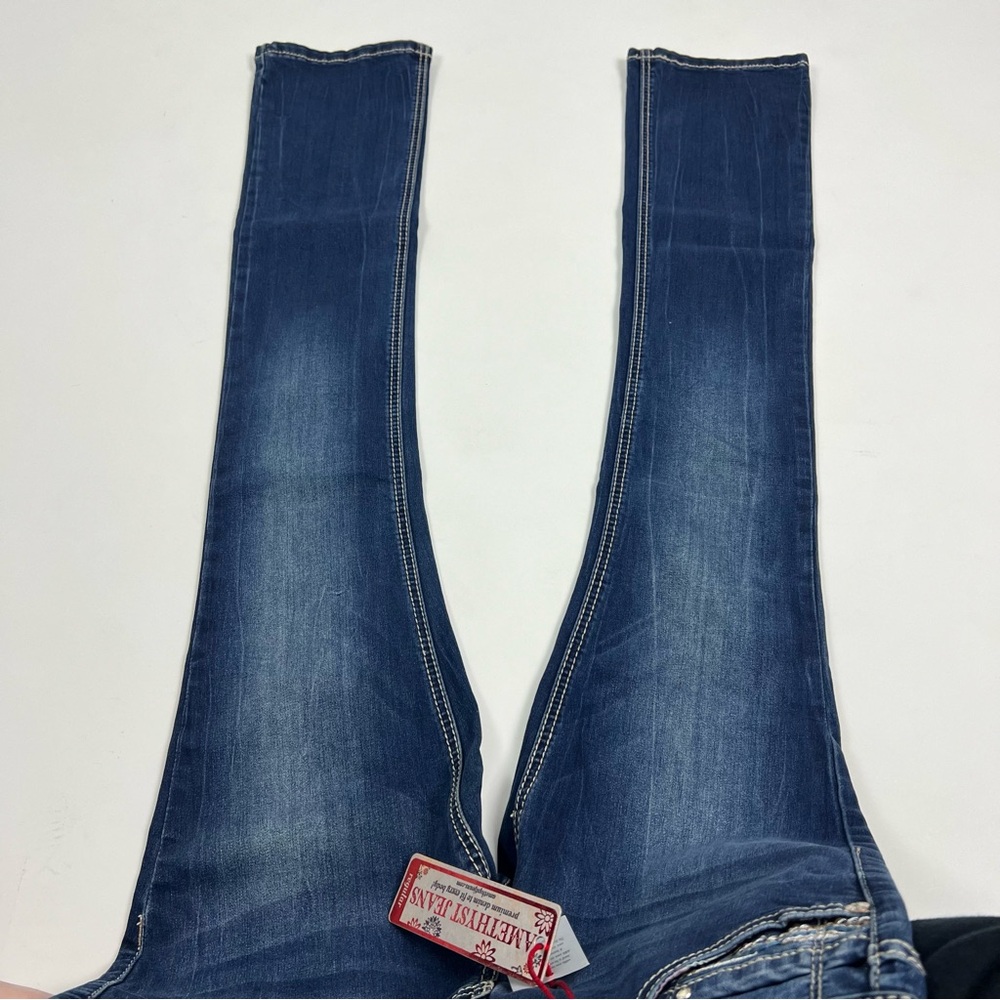 Amethyst Jeans NWT Baby Boot Cut Low Rise Dark Wash Size 5 - Picture 2 of 9